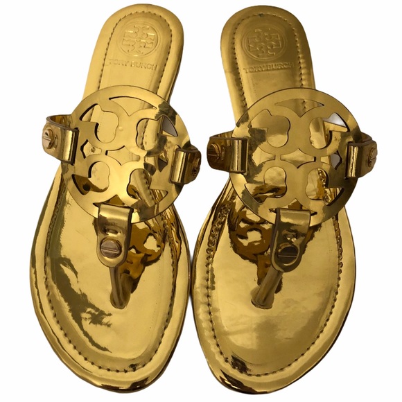 Tory Burch Shoes - TORY BURCH gold metallic Sandals